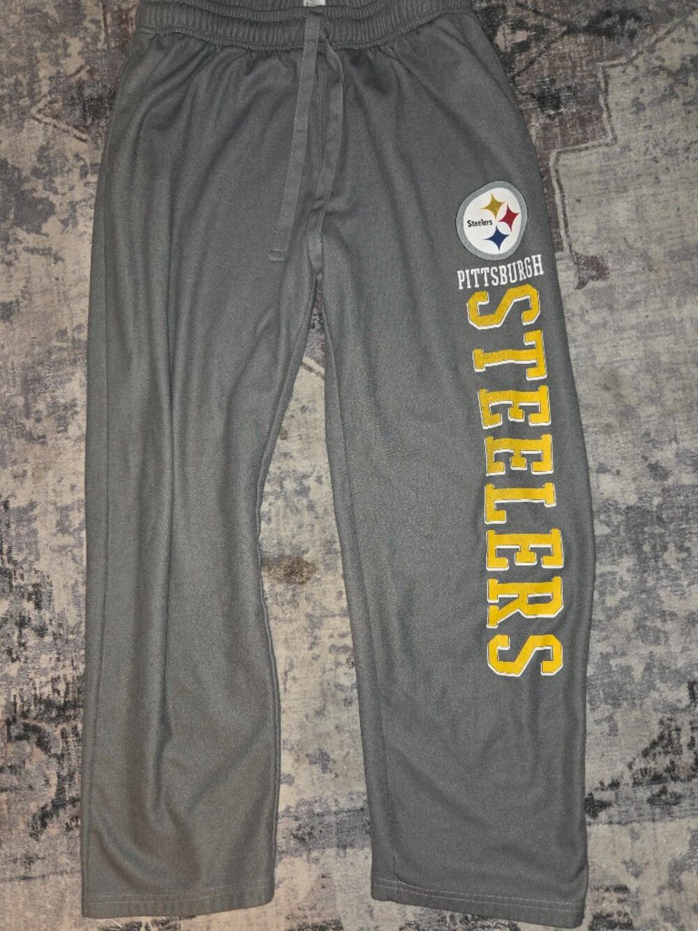 Mens sweatpants size large NFL Steelers